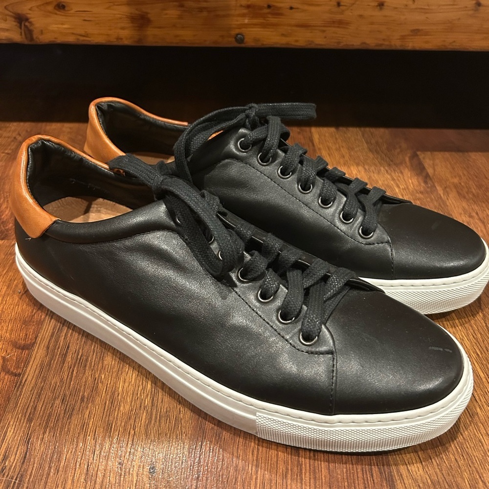 Good Man Brand Legend London Black Dark Vachetta Edge Italy Sneakers Men's 9